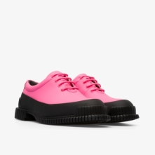 Camper Pix Formal Shoes Black / Pink - Womens Singapore HBULLY-436